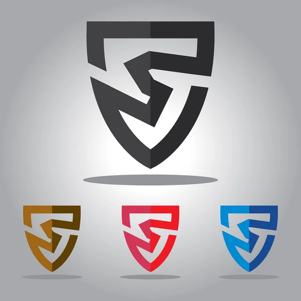 abstrack vektör logo tasarım tempelate kalkan