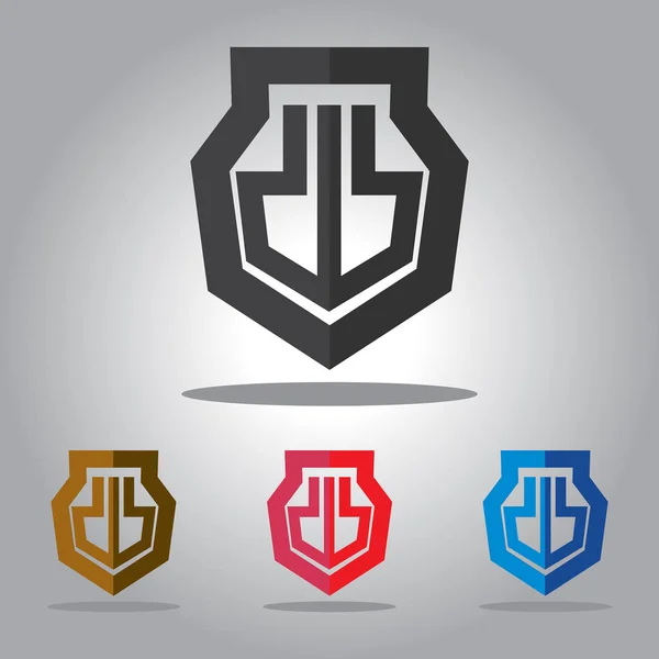 abstrack vektör logo tasarım tempelate kalkan