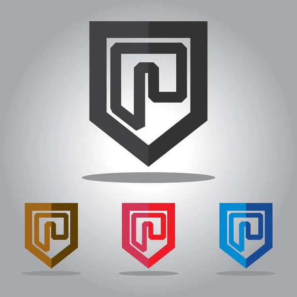 abstrack vektör logo tasarım tempelate kalkan