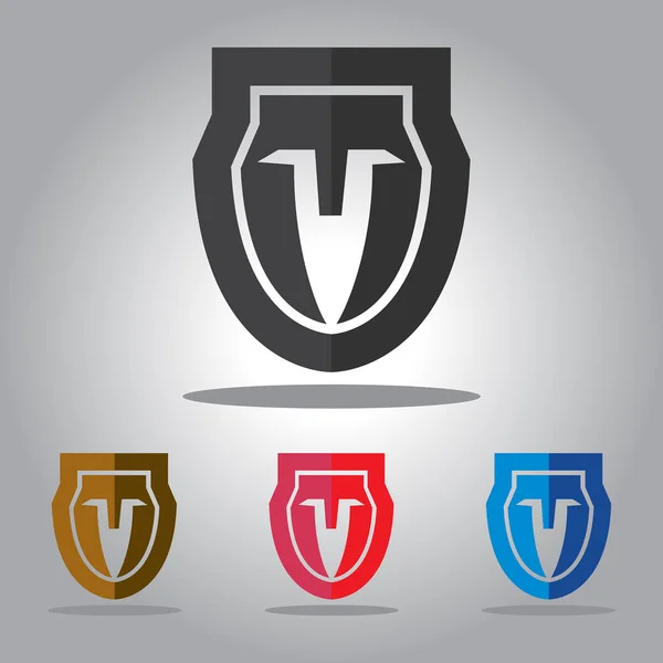 abstrack vektör logo tasarım tempelate kalkan