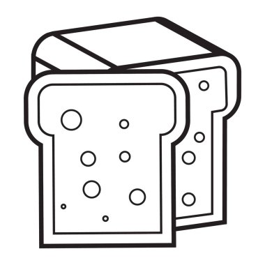 Beyaz ekmek simgesi anahat