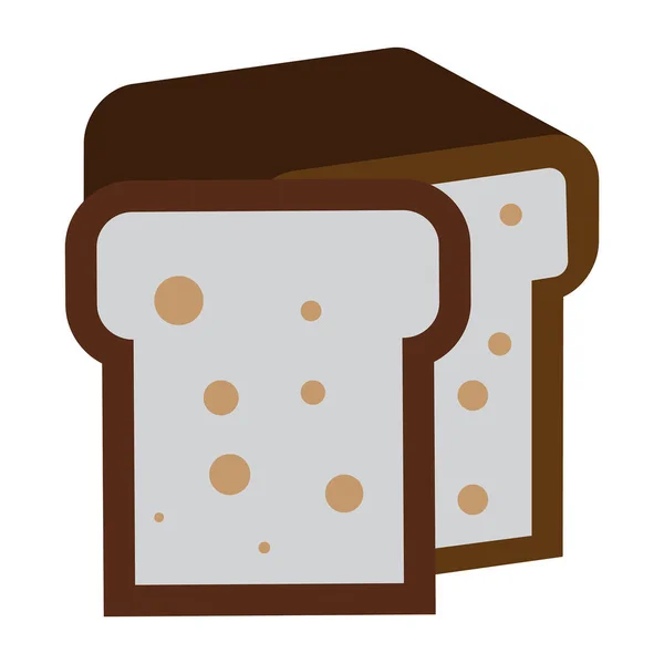 Beyaz ekmek simgesi düz renk