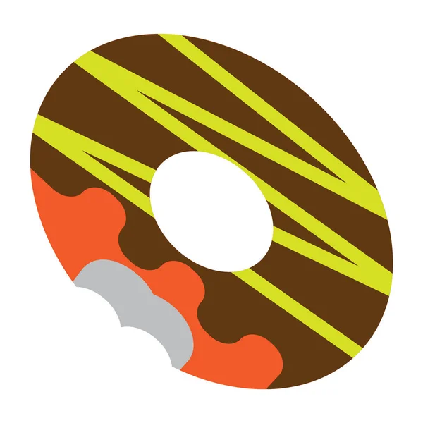 çörek simgesi düz renk