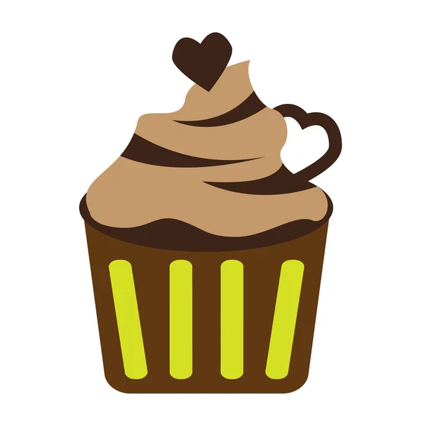 küp kek simgesi düz renk