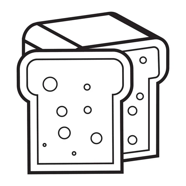 Beyaz ekmek simgesi anahat