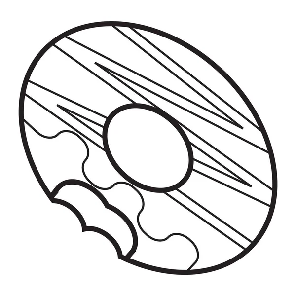 dunuts simge anahat vektör