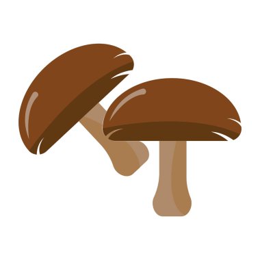 Mantar simgesi düz renk