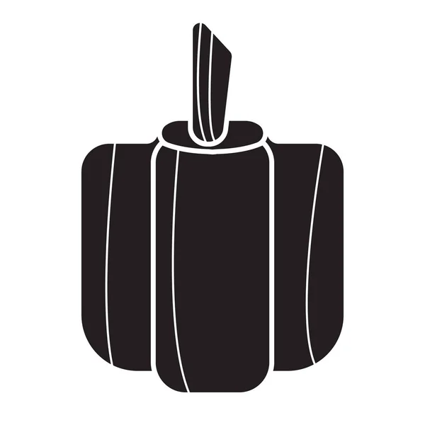 Biber simgesi düz siyah