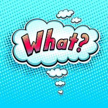 Konuşma ne pop sanat karikatür tarzı yazıt ile kabarcık