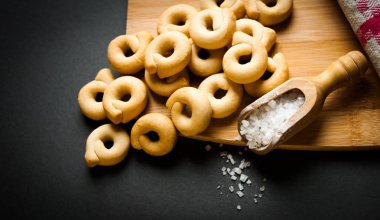 Bölge puglia İtalya taralli bilinen tipik snack