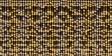 altın top ve teknolojik arka plan şeklinde tüpler