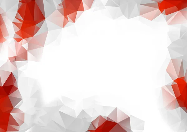 Metin veya tasarım için kırmızı rubin soyut vektör kare çerçeve