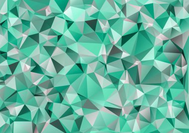 Yeşil geometrik arka plan şeffaf renkli üçgen.