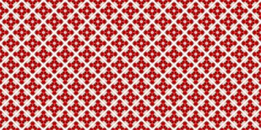 3D illüstrasyon kırmızı cam topları beyaz küp. Soyut colo