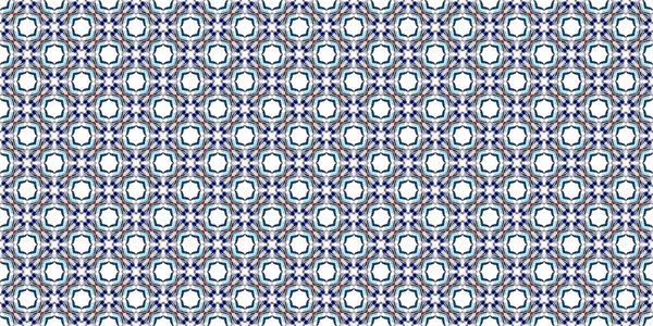 Azulejos piso de aço azul e branco com padrão geométrico abstrato — Fotografia de Stock