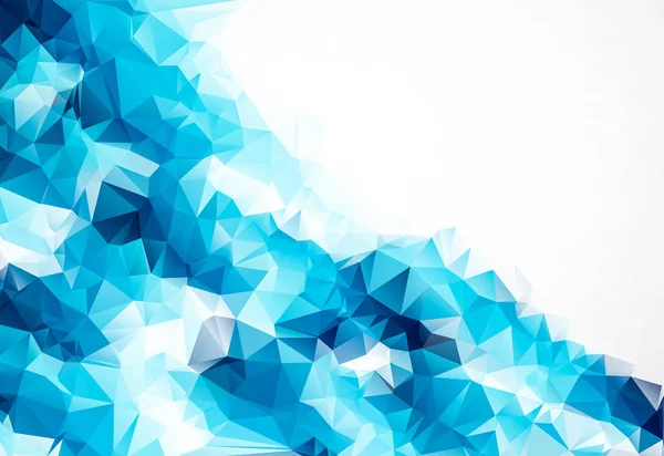 Mavi soyut üçgen renkli arka plan