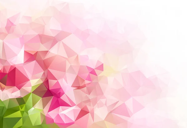 pink green Geometric abstract colorful low poly background.