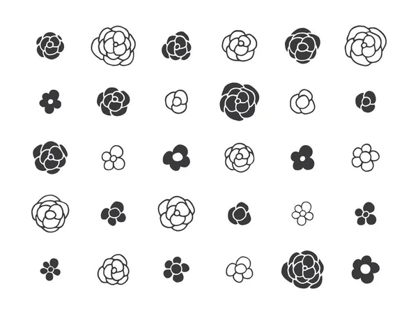Ručně kreslenou květinové dekorativní prvky — Stockový vektor