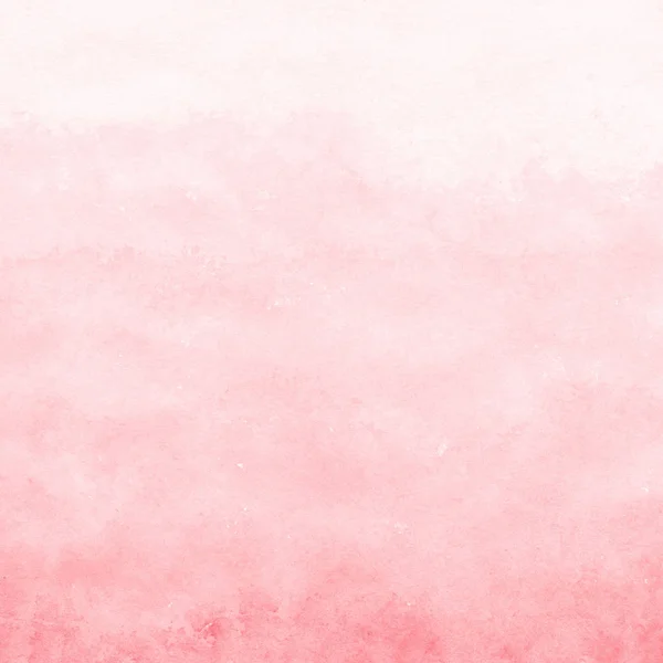 Lágy korall piros akvarell textúra a háttér, kézzel festett — Stock Fotó