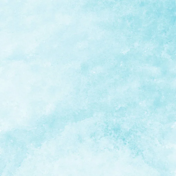 Weiche blaue Aquarell-Textur Hintergrund, handbemalt — Stockfoto