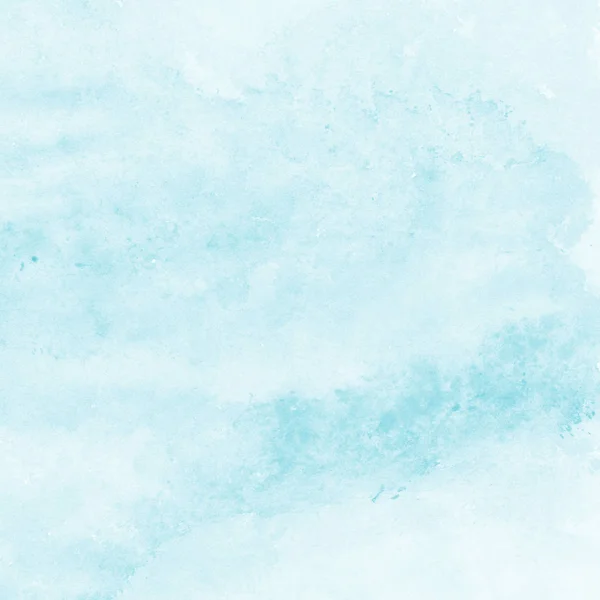 Soft blue watercolor textura fundo, pintado à mão — Fotografia de Stock