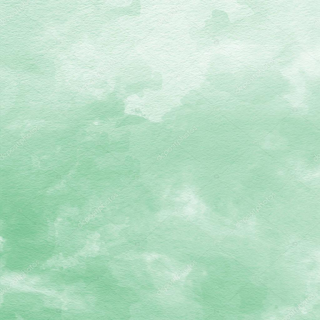 Mint green watercolor texture background, hand painted — Stock Photo