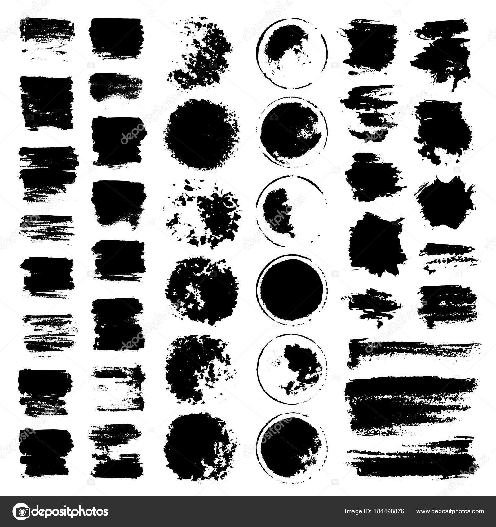 Vector Paint Brush Strokes Collection Stock Vector C Nubephoto