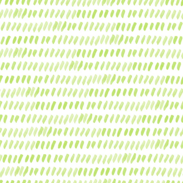 Beyaz arka planda kusursuz yeşil suluboya deseni. Çizgi ve çizgilerle suluboya kusursuz desen.