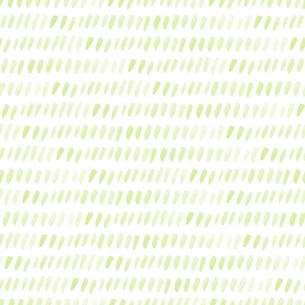 Бесшовный зеленый акварельный рисунок на белом фоне. Акварель бесшовный узор с линиями и полосами . — стоковое фото