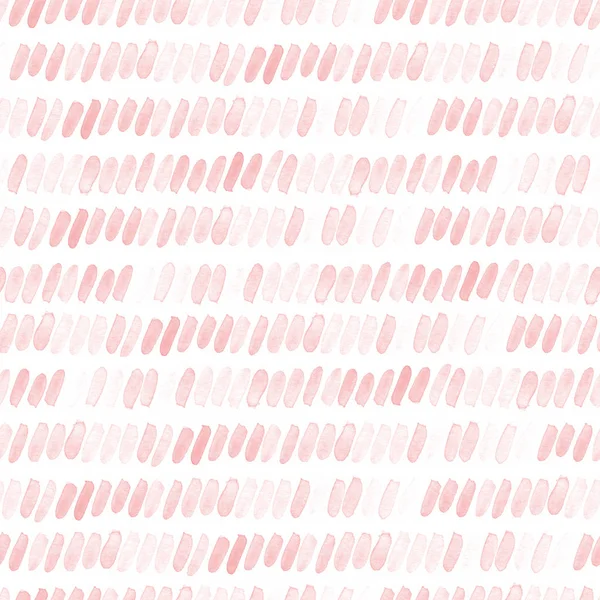 Seamless red watercolor pattern on white background. Watercolor seamless pattern with lines and stripes. — Stock Photo, Image