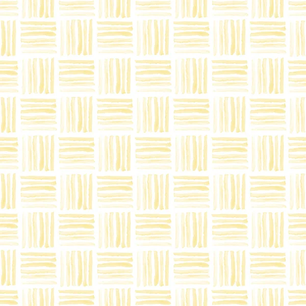 Απρόσκοπτη κίτρινη υδατογραφία μοτίβο σε λευκό φόντο. Υδατογραφία αδιάλειπτη μοτίβο με τετράγωνα. — Φωτογραφία Αρχείου
