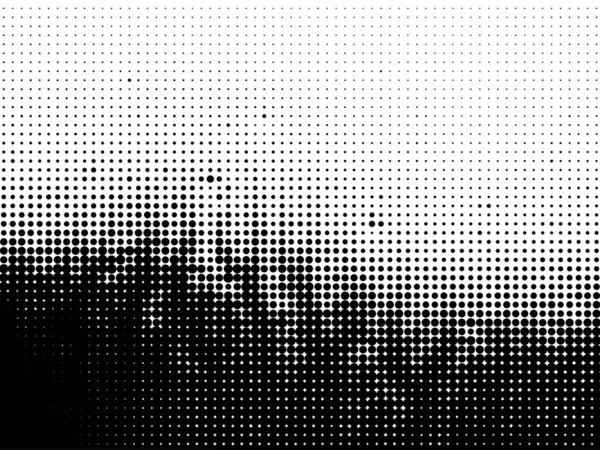 Grunge vector medio tono textura superposición fondo. Ilustración abstracta de fondo punteado en blanco y negro . — Vector de stock