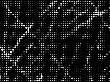 Grunge vektör yarım ton dokusu arkaplanı örtüyor. Soyut siyah ve beyaz noktalı arkaplan çizimi.