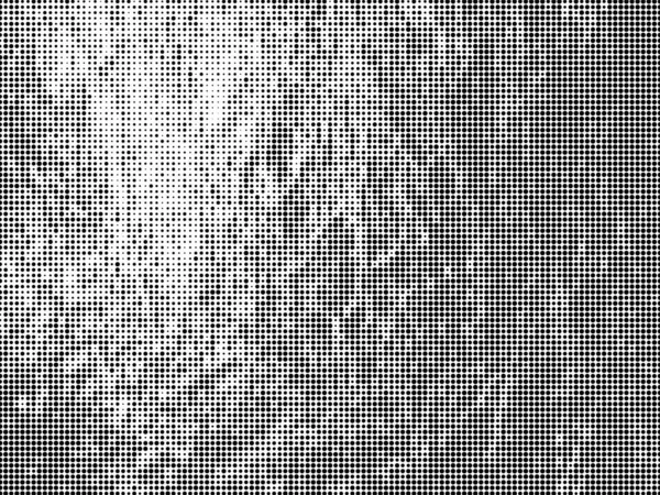 Grunge vector medio tono textura superposición fondo. Ilustración abstracta de fondo punteado en blanco y negro . — Vector de stock