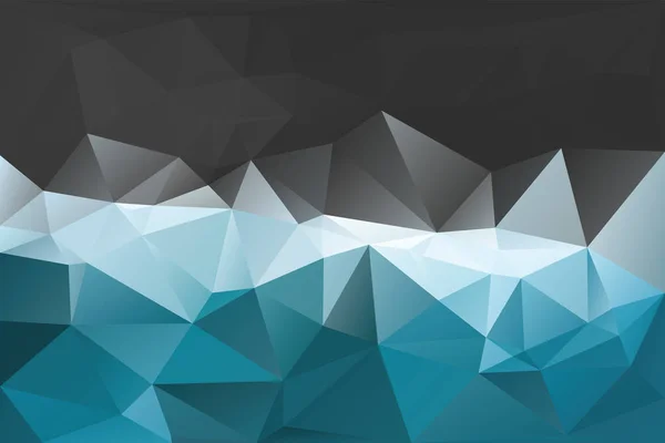 Abstraktní geometrické pozadí s trojúhelníky. Vektorová polygonální textura pozadí. Modré a šedé abstraktní obchodní pozadí. Vektorová ilustrace. — Stockový vektor