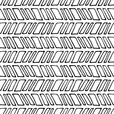 Kusursuz soyut geometrik vektör deseni, el çizimi illüstrasyon.