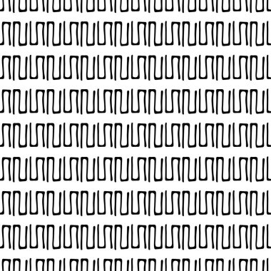 Kusursuz soyut geometrik vektör deseni, el çizimi illüstrasyon.