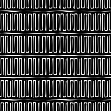 Kusursuz soyut geometrik vektör deseni, el çizimi illüstrasyon.