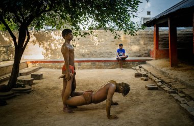 Kushti eğitim erkekler güreş çamur