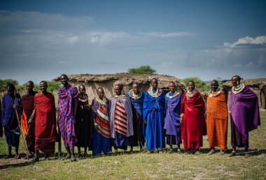 Kadın Afrika kabilesinin üyeleri