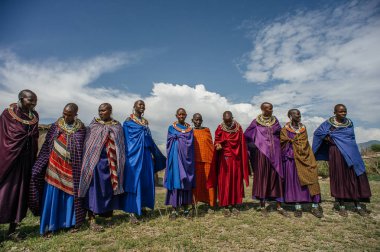 Kadın Afrika kabilesinin üyeleri