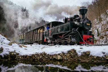 Buharlı tren hareket demiryolu