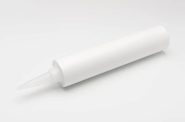 Silicone Sealant White Background — Stock Photo, Image