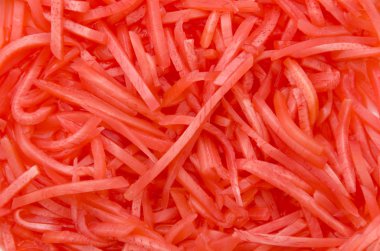 Benishoga, kırmızı turşulu zencefil deseni.