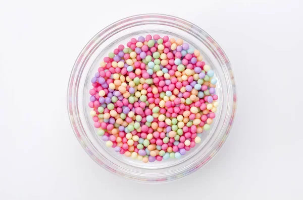 Colorido Polvilha Açúcar Feito Para Cobrir Padaria — Fotografia de Stock