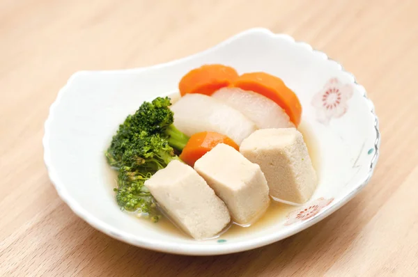 Japanese food, Simmered of root vegetables and Koya-tofu,