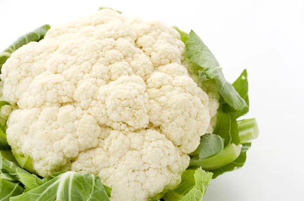 Fresh Cauliflower White Background — Stock Photo, Image