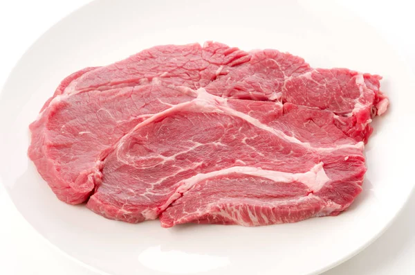 Syrový Hovězí Steak Chuck Eye Roll — Stock fotografie