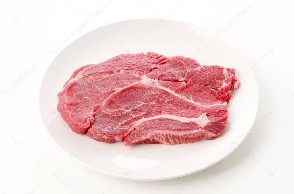 Raw beef steak(Chuck Eye Roll)