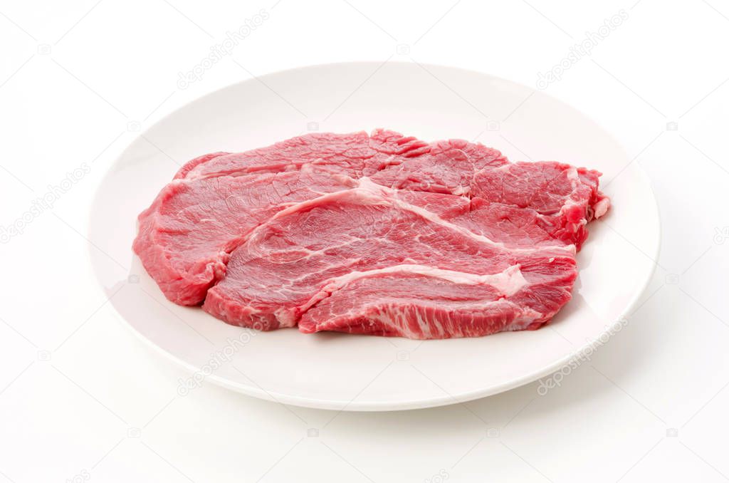 Raw beef steak(Chuck Eye Roll)